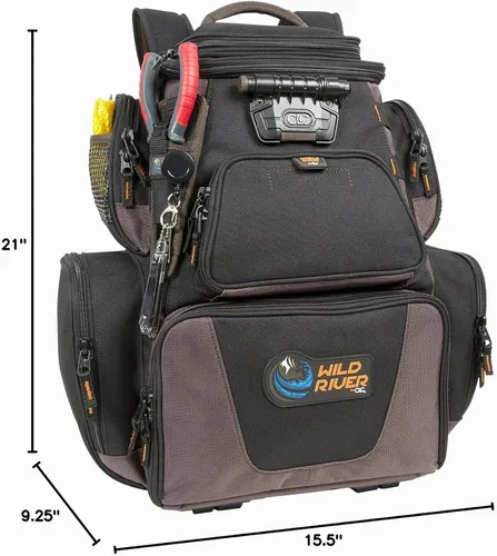Vista 15 de Wild River Nomad by CLC Custom LeatherCraft Tackle Tek Nomad XP Mochila iluminada con sistema de carga USB