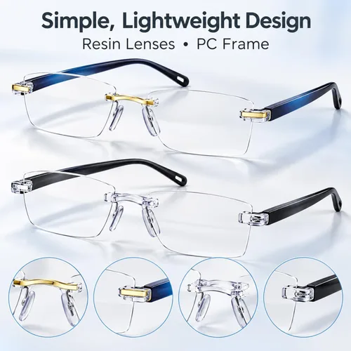 Vista 6 de 2027 New Auto Focus Glasses Self Adjusting-Self Adjusting Smart Glasses Auto Adjusting Eye Glasses For Near And Far, Smart Lenses Auto Focus Silver