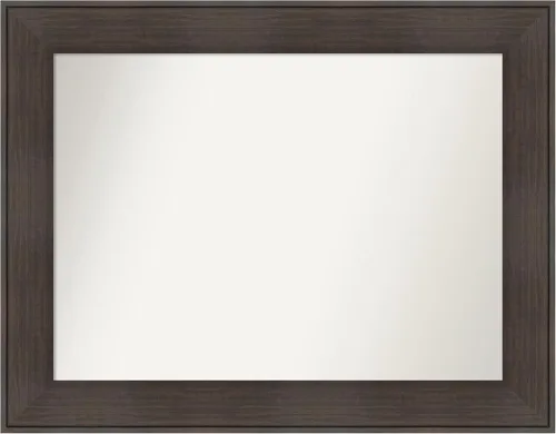 Vista 104 de Amanti Art Espejo personalizado, espejo de baño de veta de madera rústica William, espejo de pared o espejo de tocador de baño sobre el fregadero