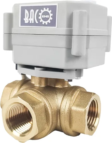 Vista 7 de BACOENG Válvula de bola motorizada de 2 vías, Válvula de bola eléctrica de 1 pulgada DN25, Válvula de agua eléctrica de acero inoxidable de 110VAC