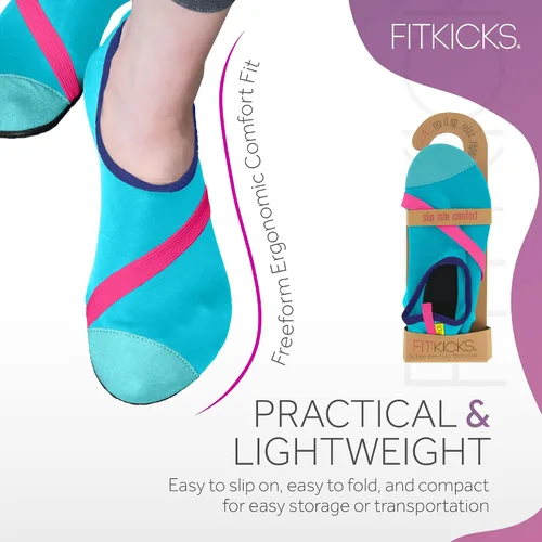 Vista 4 de FitKicks Original - Zapatos de agua para mujer plegables para una vida activa minimalistas estilo descalzo zapatos deportivos para el agua y la yoga