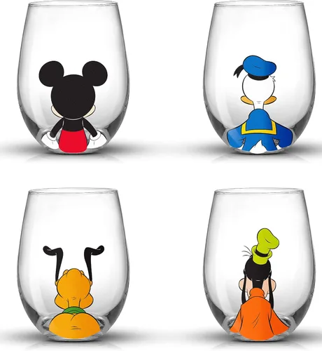 Vista 11 de JoyJolt Star Wars™ - Vasos para casco sin tallo, juego de 4 vasos grandes de vidrio de 19 onzas, regalos de cocina de guerra y coleccionables