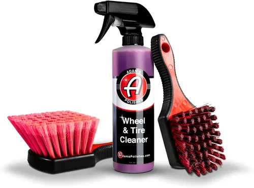 Vista 8 de Adam's Polishes Limpiador de ruedas y neumáticos de 16 onzas – Spray profesional todo en uno para limpieza de pozos de ruedas para detalles