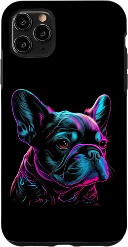 Vista 13 de French Bulldog Retro Design Case for iPhone 17