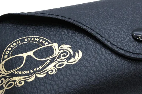 Vista 6 de Modern Eyewear Funda de cuero para gafas de sol portátil para mujeres y hombres