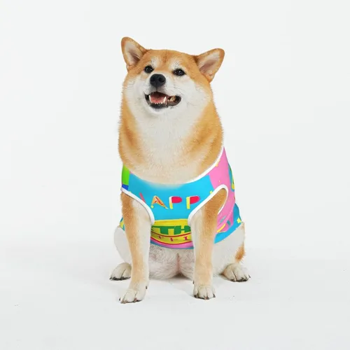 Vista 13 de Chaqueta clásica de ansiedad para perros, ropa cómoda para mascotas para gatos y perros, abrigo solar de corazón de dibujos animados para perros
