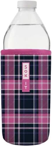 Vista 228 de Sok It BotlSok Funda para botella de agua con cubierta de neopreno aislante (Floral abstracto, se ajusta a CamelBak o Nalgene de 12 onzas)