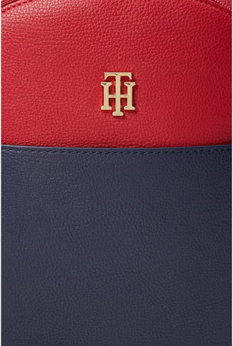 Vista 4 de Tommy Hilfiger Antonella II - Mochila pequeña de PVC azul marinorojopiedra, talla única, Azul marinorojopiedra, Antonella Ii-pequeña
