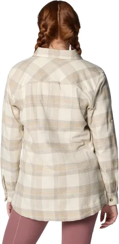 Vista 2 de Columbia Camisa de franela Holly Hideaway para mujer Tartán de búfalo de tiza