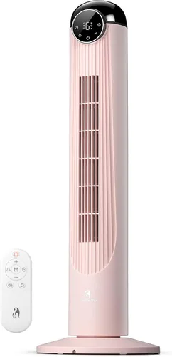 Vista 9 de Antarctic Star Ventilador de torre T36, ventilador oscilante sin aspas de 36 pulgadas con control remoto, 6 velocidades y 4 modos, pantalla LED
