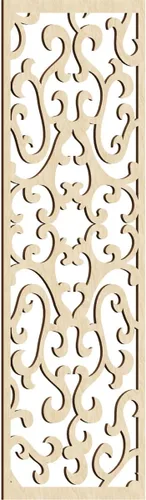 Vista 103 de 9 3/8 pulgadas de ancho x 24 3/8 pulgadas de alto x 1/4 de alto Smithfield paneles de pared de madera con calado, abedul