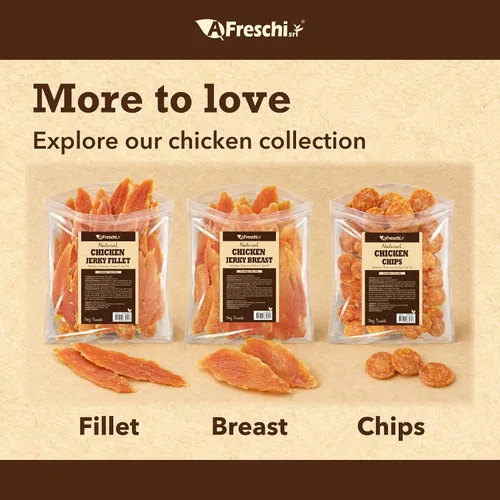 Vista 9 de A Freschi srl® - Golosinas de pollo para perros, filete de pollo totalmente