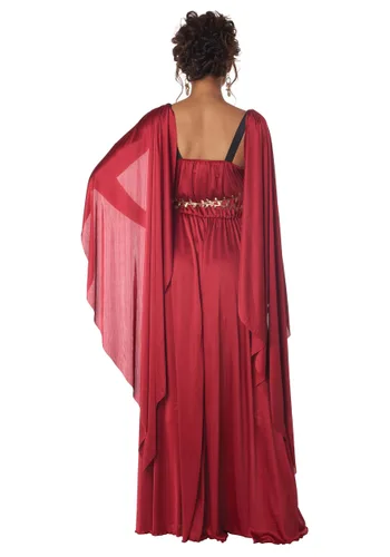 Vista 2 de Disfraz de Diosa Romana Roja para Mujer Multicolor