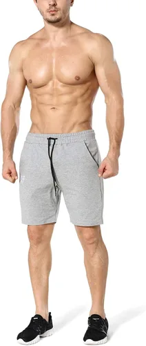 Vista 3 de ZENWILL Pantalones cortos de gimnasio para hombre, pantalones cortos de entrenamiento atléticos para fisicoculturismo con bolsillos