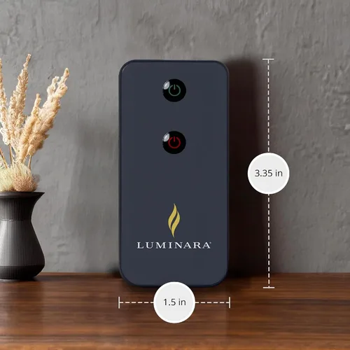 Vista 6 de Luminara - Mando a distancia de encendido/apagado para velas LED sin llama con efecto de llama real listas para control remoto - Incluye batería