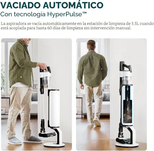 Vista 5 de LEVOIT Aspiradora inalámbrica AERO™, estación de vacío automático, hasta 70
