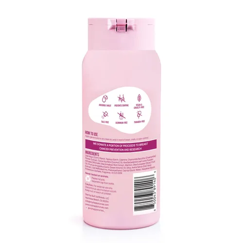 Vista 8 de HAPPY CURVES Comfort Powder: desodorante en polvo antirozaduras sin talco para el cuerpo y los pies para controlar las rozaduras internas del muslo