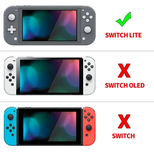 Vista 109 de PlayVital ZealProtect Protective Case for Nintendo Switch Lite, Ergomomic Grip Hard Cover - Durable Shock-absorbent Shock-Absorption Anti-Scratch