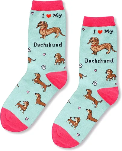 Vista 3 de HAPPYPOP Calcetines novedosos de pato, vaca, gato, perezoso para niñas, divertidos regalos de pato, gato, perro, conejito para mujeres, regalos