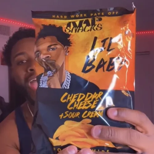 Vista 8 de Rap Snacks Lil Baby - Queso cheddar + papas fritas de crema agria, bolsas de 2.5 onzas, paquete de 6