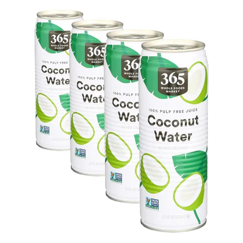 Vista 7 de 365 by Whole Foods Market, Agua de coco, 100% sin pulpa, 17.6 onzas líquidas