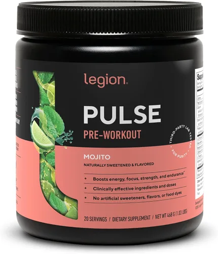 Vista 27 de LEGION Pulse Pre Workout - Bebida preentrenamiento de óxido nítrico totalmente natural para aumentar la energía, sin creatina, endulzada