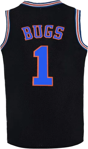 Vista 4 de Camiseta de baloncesto juvenil #1 Moive Space Jam Jerseys Bugs Camisetas para niños