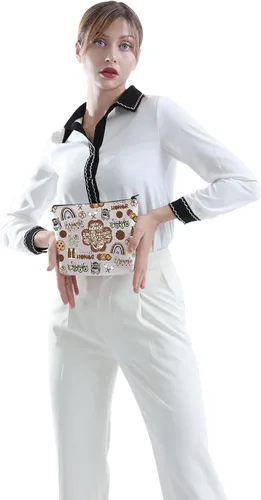 Vista 4 de POFULL Brownie Troop Gift Scout Brownie Bolsa Cosmética Scout Troop Regalos