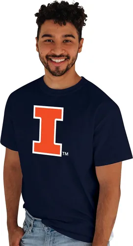 Vista 34 de Blue 84 Camiseta NCAA para hombre, icono de color del