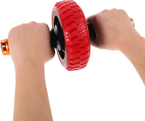 Vista 4 de CHILDWEET Compact Ab Roller Wheel for Abdominal Exercise with Ergonomic Handles and Stable Resistance Spring Mechanism Fitness Equipment for Home
