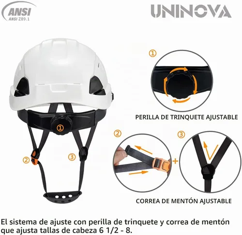 Vista 4 de Hard Hats, OSHA Approved Construction Safety Helmet with Visor