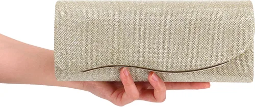 Vista 7 de Naimo - Deslumbrante bolsa pequeña de solapa, con cadena desmontable para eventos nocturnos.