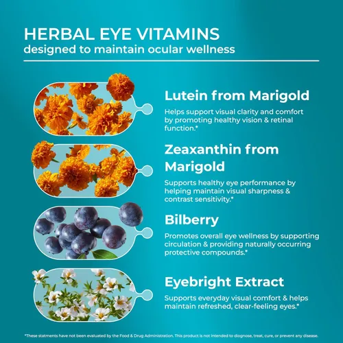 Vista 4 de PUREHEALTH RESEARCH Complete Vision Formula - Suplemento de vitaminas y minerales para los ojos, suplementos de luteína y zeaxantina para hombres