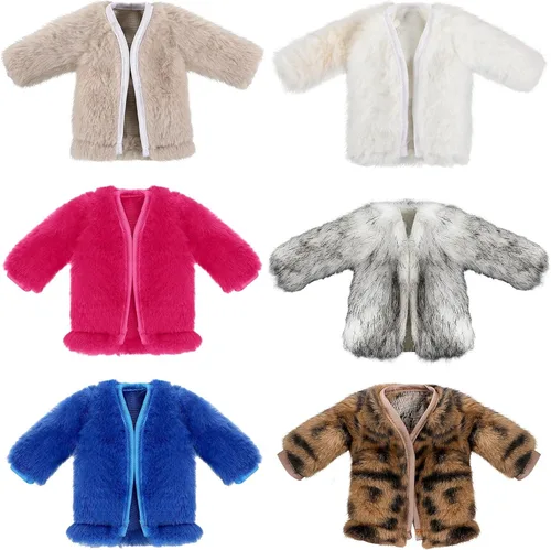 Vista 11 de Bencailor 6 piezas de ropa de muñeca para 11.8 pulgadas, estilo clásico, color vibrante