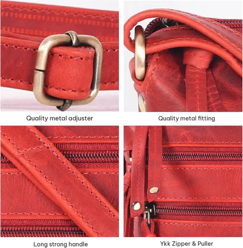 Vista 91 de VALENCHI Real Genuine Leather Women's Crossbody Purse/Bag With Adjustable Strap