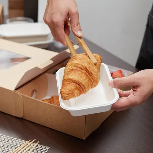 Vista 7 de Restaurantware Kraft Papel Rectángulo Pequeño Inserto, 10 Ct