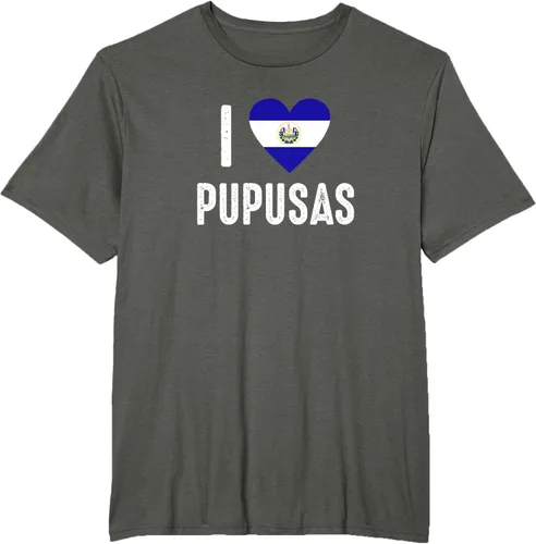 Vista 5 de Camiseta I Love Pupusa from El Salvador