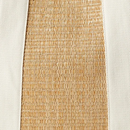 Vista 4 de The Drop Tracy Large Canvas Detail Straw Tote