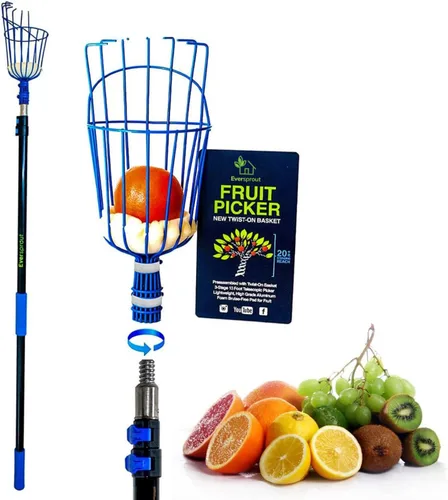 Vista 8 de EVERSPROUT - Cesta para recoger frutas, no incluye poste, solo cabeza