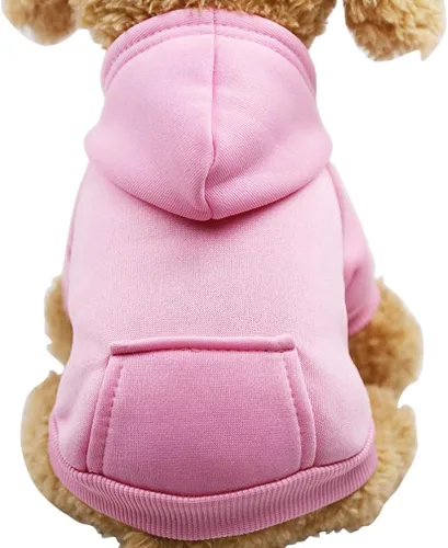 Vista 21 de Jecikelon Sudadera con capucha para perro de invierno con bolsillos, ropa cálida para perros pequeños, abrigo de Chihuahua, ropa de cachorro y gato