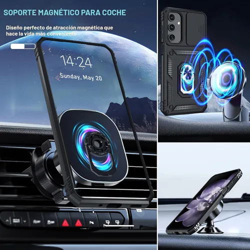 Vista 8 de Janmitta Funda compatible con Samsung Galaxy A16 5G/4G con Cubierta Deslizante Integrada para Lente de Cámara + Protector de Pantalla + Soporte