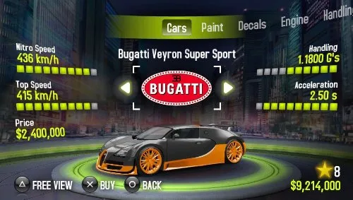 Vista 7 de Asphalt Injection - PlayStation Vita