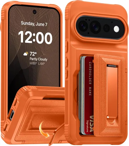 Vista 15 de Oterkin Funda tipo cartera para Google Pixel 10a [4-5 tarjeteros] [soporte de metal] [bloqueo RFID] [Protección completa de la cámara]
