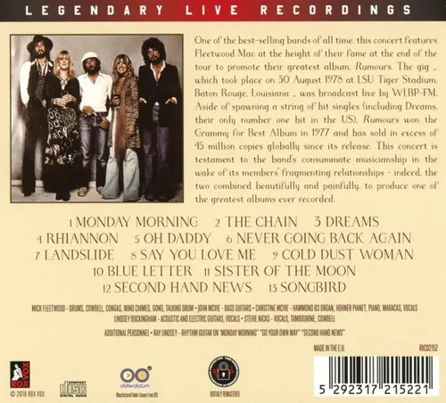 Vista 2 de En vivo... Rumores Tour, LA 1978
