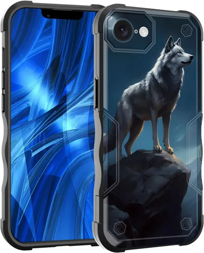 Vista 198 de Funda para iPhone Air, [doble capa] [protección contra caídas de grado militar de 10 pies] Funda resistente a prueba de golpes para iPhone Air