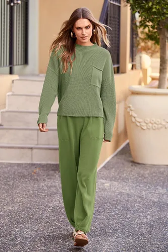 Vista 5 de PRETTYGARDEN Sudadera casual para mujer, pantalones deportivos de cintura alta