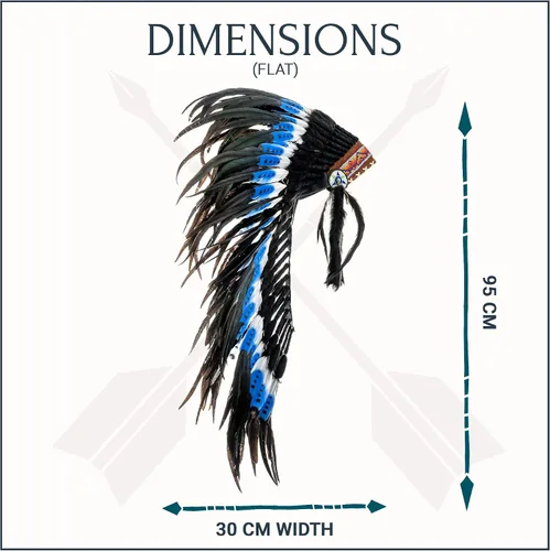 Vista 25 de Novum Crafts Tocado de plumas Inspirado en indios nativos americanos Elige