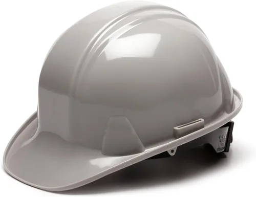 Vista 6 de Pyramex SL Series Cap Style Hard Hat, 4-Point Ratchet HDPE shell, Rain trough, Low-profile design, Fits all head sizes, Construction & utility