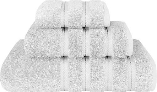 Vista 103 de American Soft Linen - Juego de toallas de 3 piezas, 1 toalla de baño, 1 toalla de mano y 1 toalla pequeña, 100% algodón turco para baño, juego