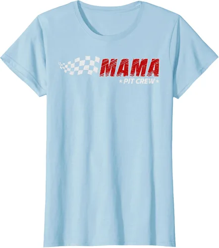 Vista 25 de Mama Pit Crew Race Car Birthday Family Matching Pit Crew Camiseta